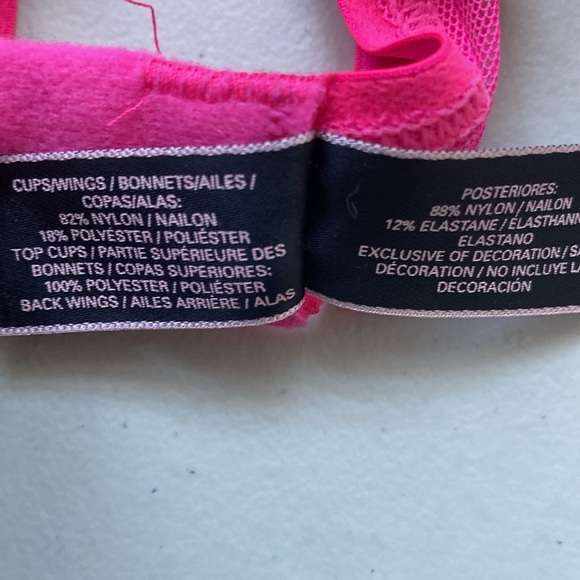Victoria’s Secret very sexy padded Demi bra neon pink lace size 34C - Picture 7 of 7